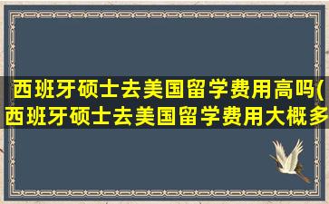 西班牙硕士去美国留学费用高吗(西班牙硕士去美国留学费用大概多少)