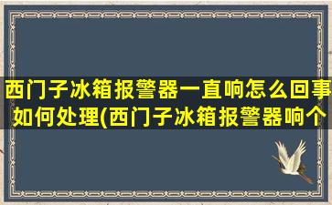 西门子冰箱报警器一直响怎么回事如何处理(西门子冰箱报警器响个不停不制冷)