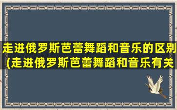 走进俄罗斯芭蕾舞蹈和音乐的区别(走进俄罗斯芭蕾舞蹈和音乐有关吗)