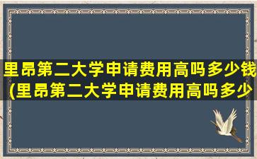 里昂第二大学申请费用高吗多少钱(里昂第二大学申请费用高吗多少)