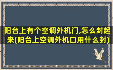 阳台上有个空调外机门,怎么封起来(阳台上空调外机口用什么封)