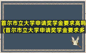 首尔市立大学申请奖学金要求高吗(首尔市立大学申请奖学金要求多少)