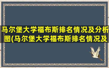 马尔堡大学福布斯排名情况及分析图(马尔堡大学福布斯排名情况及分析表)