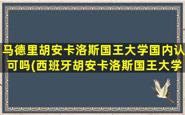 马德里胡安卡洛斯国王大学国内认可吗(西班牙胡安卡洛斯国王大学专业)