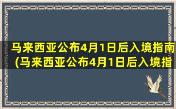 马来西亚公布4月1日后入境指南(马来西亚公布4月1日后入境指南最新)