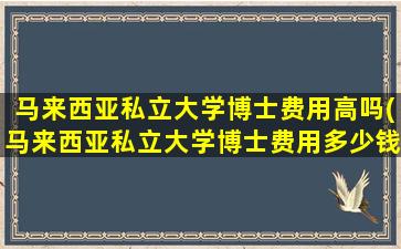 马来西亚私立大学博士费用高吗(马来西亚私立大学博士费用多少钱)