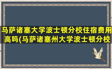 马萨诸塞大学波士顿分校住宿费用高吗(马萨诸塞州大学波士顿分校排名)