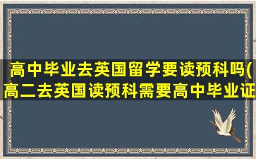 高中毕业去英国留学要读预科吗(高二去英国读预科需要高中毕业证吗)