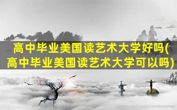 高中毕业美国读艺术大学好吗(高中毕业美国读艺术大学可以吗)