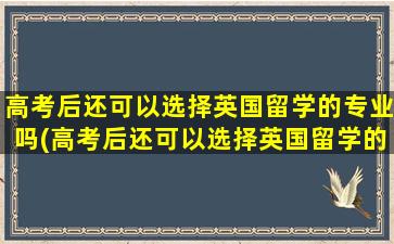 高考后还可以选择英国留学的专业吗(高考后还可以选择英国留学的学校吗)