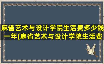 麻省艺术与设计学院生活费多少钱一年(麻省艺术与设计学院生活费多少钱)